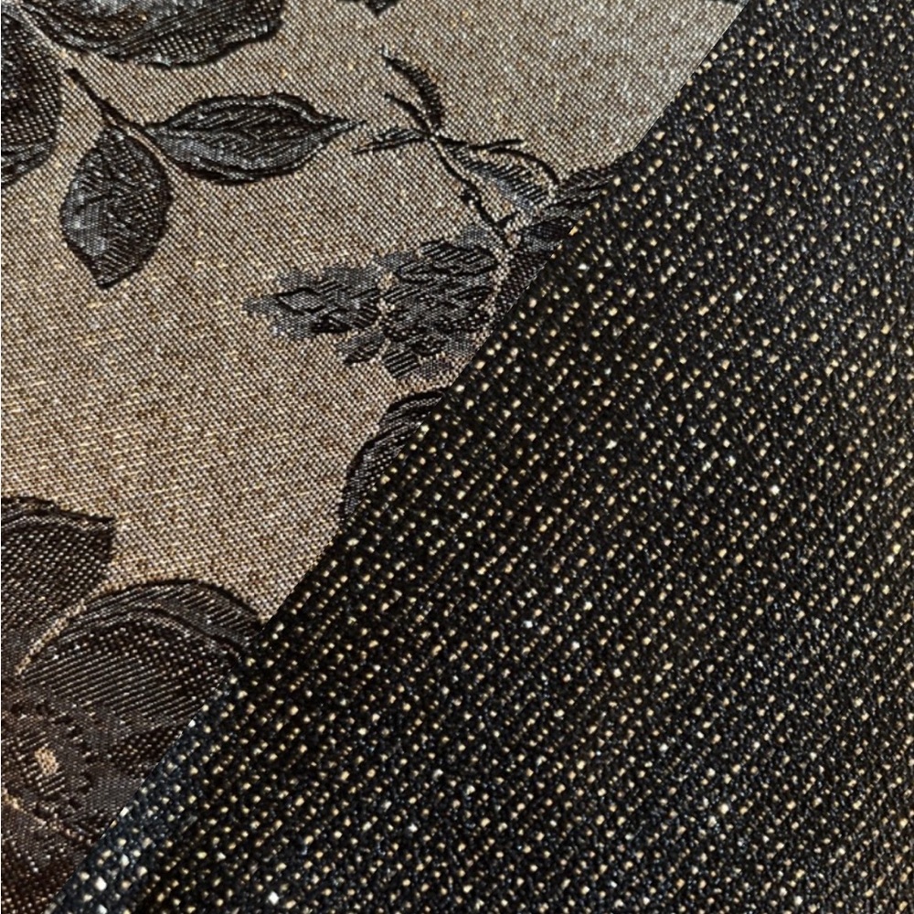 Black and gold fabric bundle 3 yards